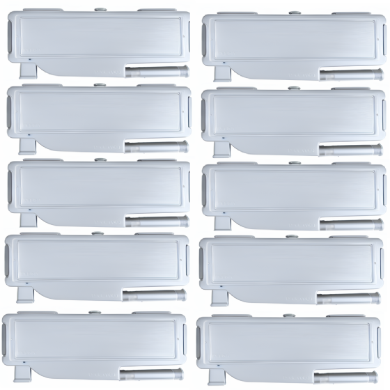 Kit 10 Caixas De Passagem Ar Condicionado 7k A 18k Btus - Branco