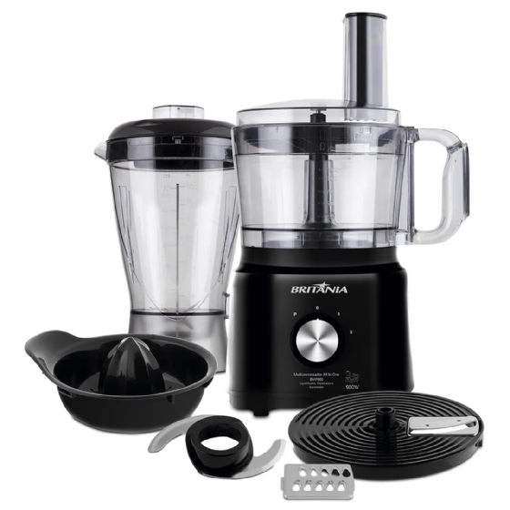 Multiprocessador Britânia 900W 3 em 1 All In One BMP900P - 220v