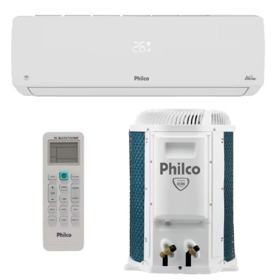 Ar-Condicionado Split Inverter 24000 BTUs Philco Quente e Frio PAC24000IQFM15 220V