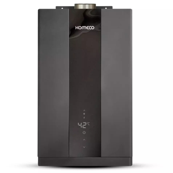 Aquecedor De Água A Gás Komeco 21 Litros KO 21BK Home Para GLP Preto