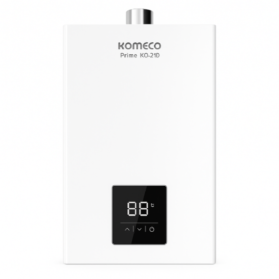 AQUECEDOR DE AGUA A GAS AUTO KO 21D - KOMECO PRIME - BRANCO GLP - 21 LITROS