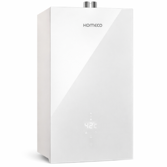 Aquecedor De Água A Gás Komeco 26 Litros Ko 26wh Decor Glp Branco Com Wifi