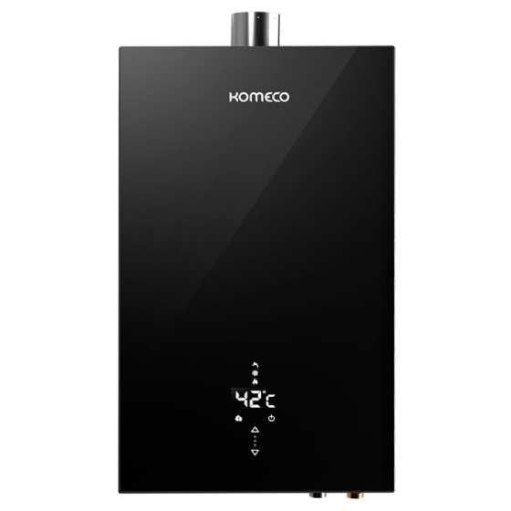 Aquecedor de Água a Gás Komeco Decor GLP 26 Litros com Wifi - Preto