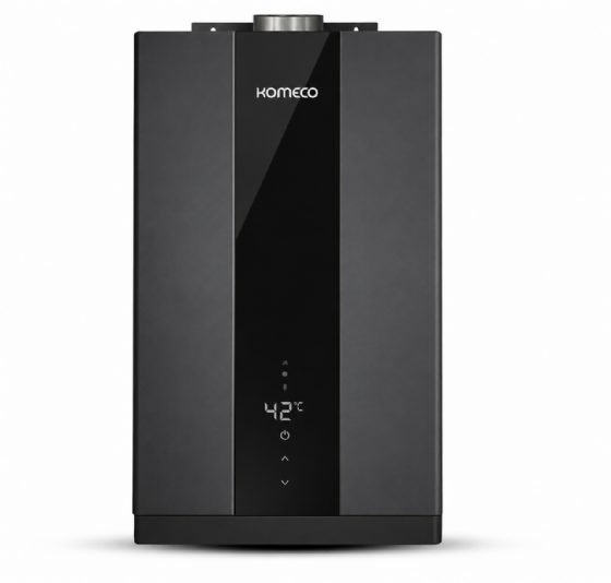 Aquecedor De Água A Gás Komeco 21 Litros KO 21BK Home Para GN Preto