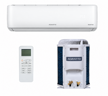 Ar-Condicionado Split Hi Wall Agratto Zen Inverter 9000 BTUs Quente e Frio ZICST9QF
