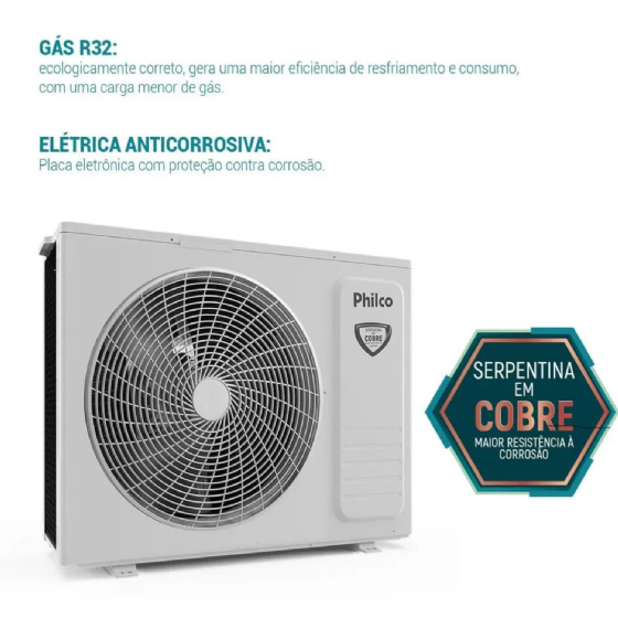 Ar-Condicionado Split Hi Wall Philco 18000 BTU/h Frio PAC18FI â 220 Volts