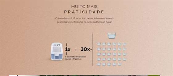 Desumidificador de Ar Peltier Komeco Air Life - Antimofo - Bivolt