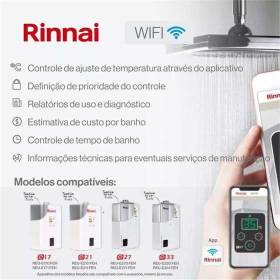 Módulo Controlador Wi-fi Rinnai 110v/220v
