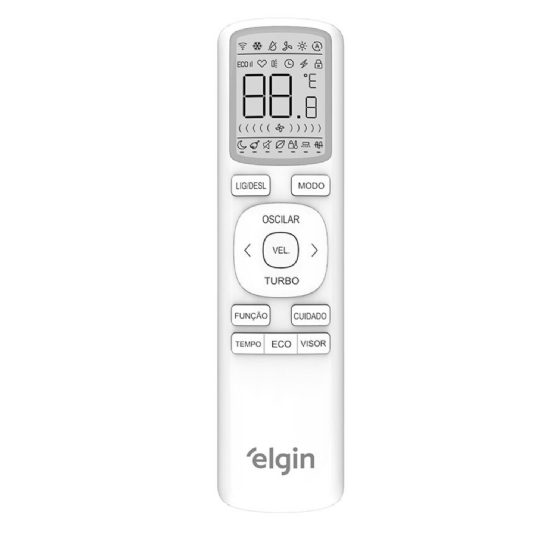 Ar-Condicionado Split Inverter II 18000 BTUs Elgin Eco Dream com Wi-Fi Integrado High Wall Quente e Frio - 220v