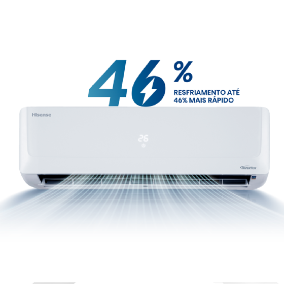 Ar Condicionado Split Hi Wall Inverter Hisense Hi Connect 9000 BTUs Quente/Frio 220V