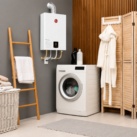 Aquecedor de Água a Gás Rheem 26 Litros Digital GLP Branco Bivolt